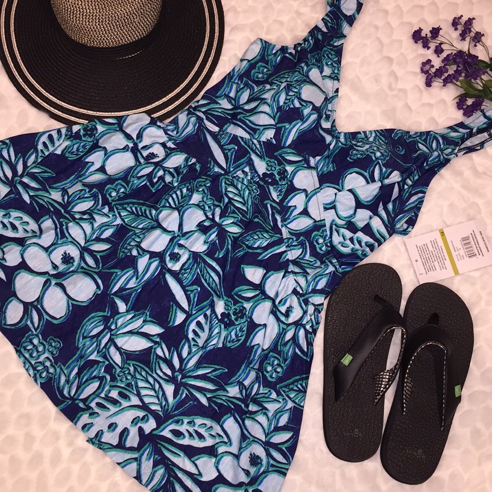 Maxine V Neck 14 Floral Empire SwimDress SwimSuit